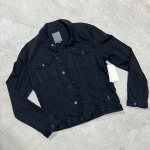 NWT Calvin Klein Black Denim Men’s Jacket, Size XL